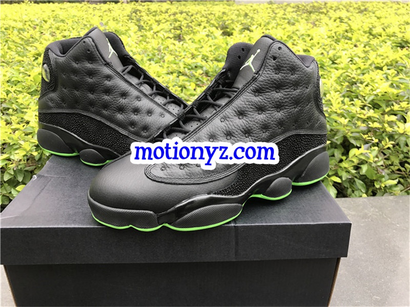 Authentic Air Jordan 13 Retro Black Green